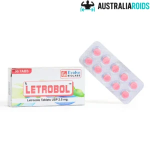 Letrozole 2.5mg (Letrobol) tablets in packaging, a medication used for managing estrogen levels and enhancing performance.