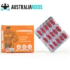 Lingadrol LGD 4033 box and blister pack with red capsules on a white background.