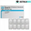 Amoxyclav 625mg blister pack showing tablets