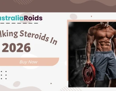 Best bulking steroids in 2026 concept image showing a muscular bodybuilder holding weight plates, representing muscle growth and strength training