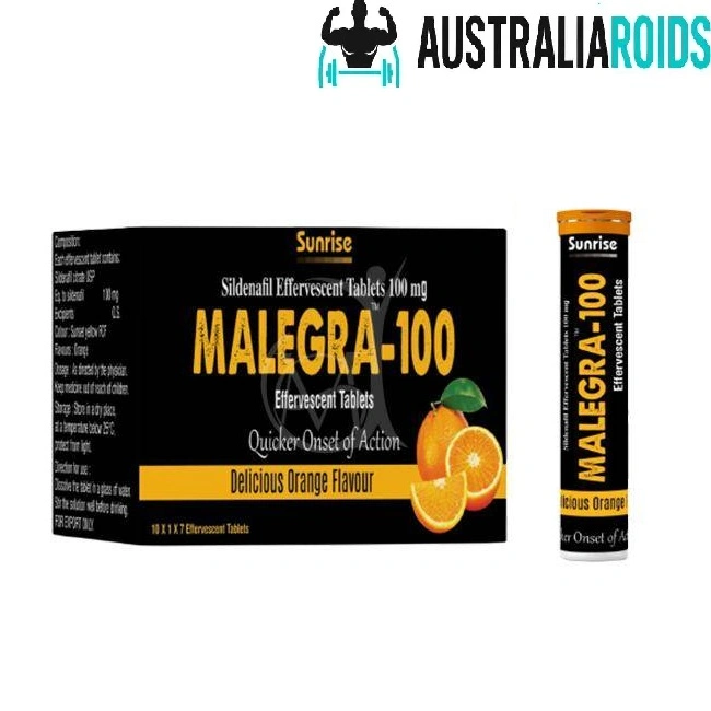 Malegra Effervescent 100 mg sildenafil packaging