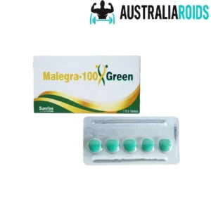 Malegra Green 100 mg sildenafil tablet box packaging