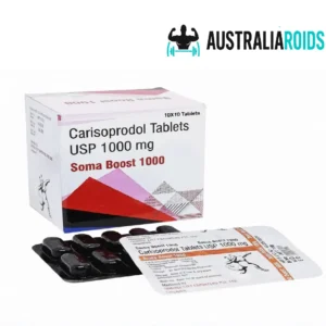 Soma Boost 1000 mg Carisoprodol blister pack showing tablets