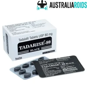 Tadarise Black 80 mg tablet for strong erectile dysfunction treatment with Tadalafil and Dapoxetine