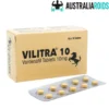 Vilitra 10 mg tablet for erectile dysfunction treatment with vardenafil