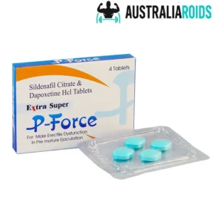 Extra Super P-Force 200mg tablet pack with Sildenafil 100mg and Dapoxetine 100mg for erectile dysfunction and premature ejaculation