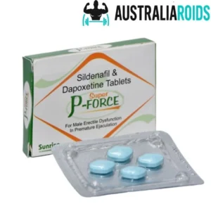 Super P-Force 160mg tablet pack containing Sildenafil 100mg and Dapoxetine 60mg for erectile dysfunction and premature ejaculation
