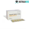 Vidalista 2.5 mg tablet strip containing tadalafil used for erectile dysfunction treatment