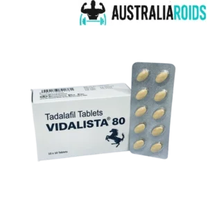 Vidalista 80 mg tablet for erectile dysfunction treatment, containing Tadalafil.