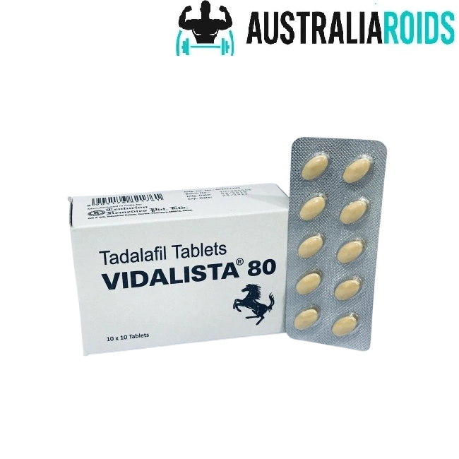 Vidalista 80 mg tablet for erectile dysfunction treatment, containing Tadalafil.