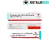 A Ret Gel 0.025% tretinoin acne treatment tube and packaging