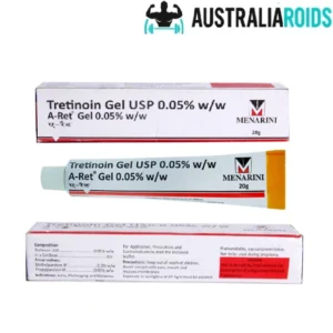 A Ret Gel 0.05% tretinoin gel tube for acne and skin treatment