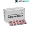 Super Vidalista tablets for erectile dysfunction and premature ejaculation treatment.